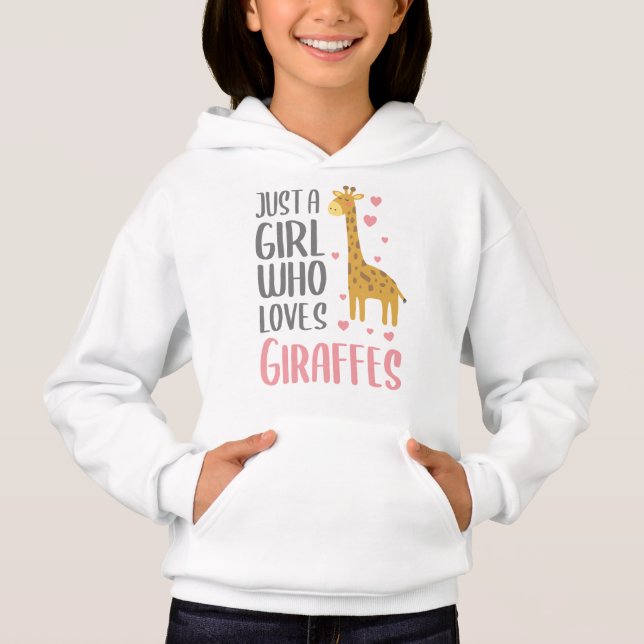 Juste une fille qui aime Giraffes fille cadeau (Devant)