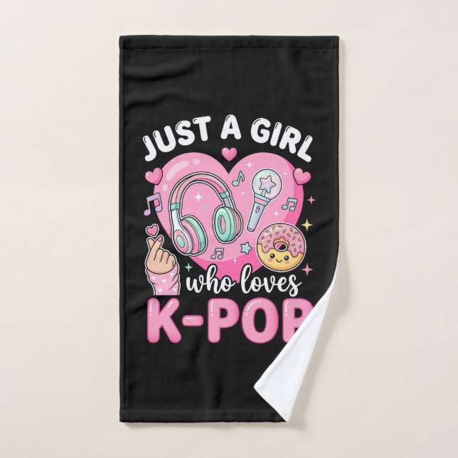 Juste Une Fille Qui Aime K-Pop (Serviette à main)
