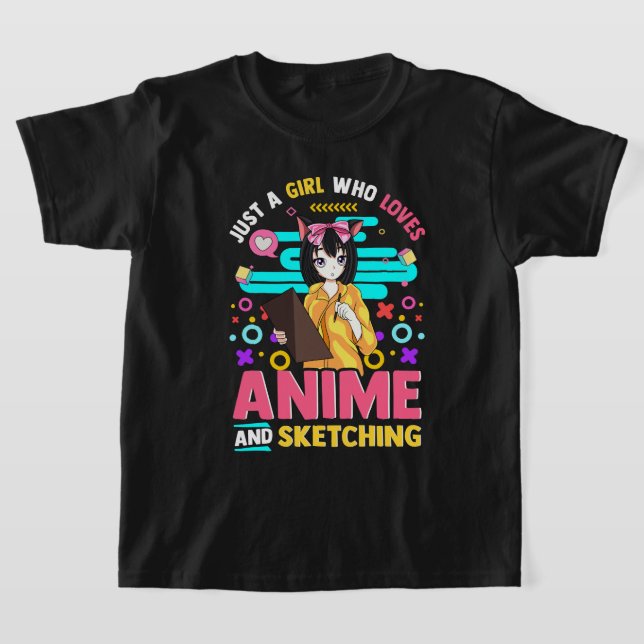 Juste Une Fille Qui Aime L'Anime Et Le T-shirt (Poser)