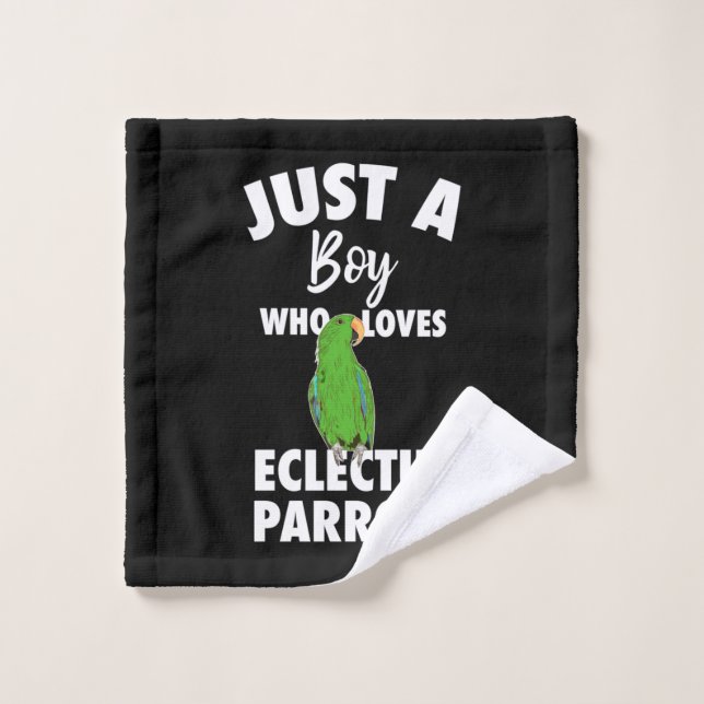 Juste Une Fille Qui Aime Le Parrot Eclectus (Gant de toilette)