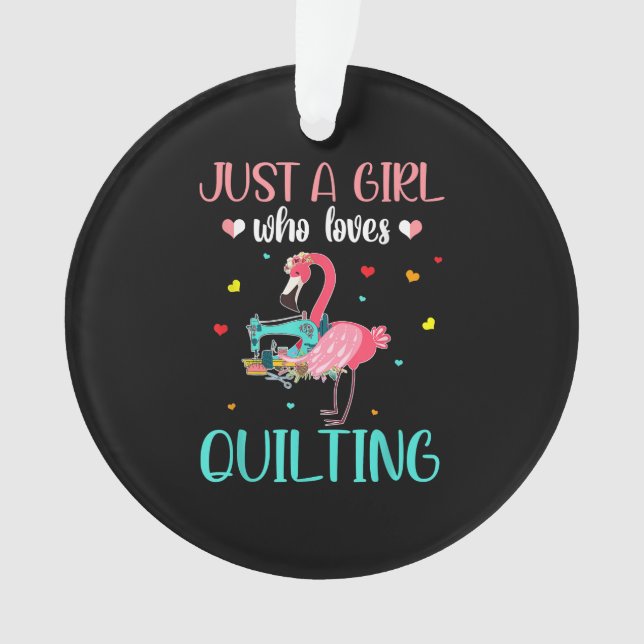 Juste Une Fille Qui Aime Le Quilting Et Le Flamant (devant)
