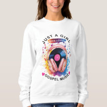 Juste une fille qui aime le sweatshirt de musique