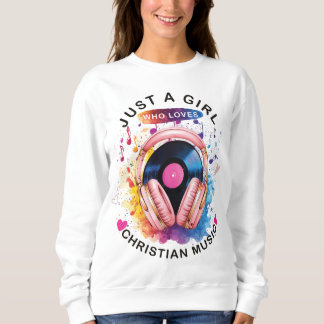 Juste une fille qui aime le sweatshirt de musique