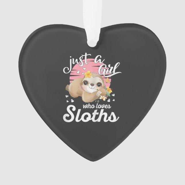 Juste une fille qui aime le tee-shirt Sloth Mignon (devant)