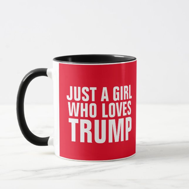 JUSTE UNE FILLE QUI AIME LE TRUMP CAFÉ MUG (Gauche)