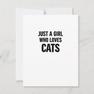 Juste une fille qui aime les chats – Amour de chat
