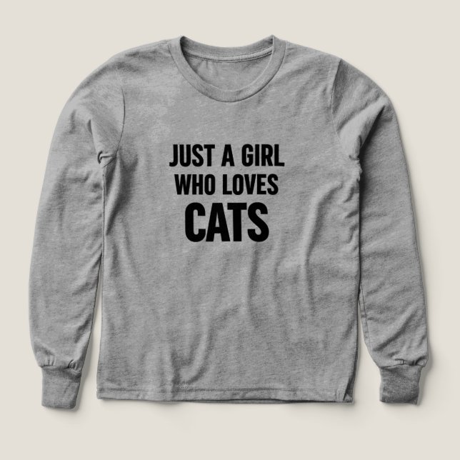 Juste une fille qui aime les chats – Amour de chat (Motif recto)