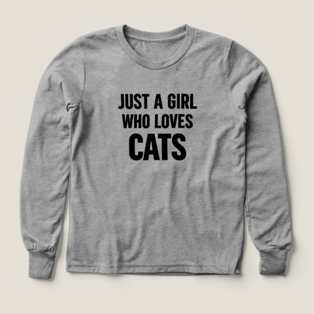 Juste une fille qui aime les chats – Amour de chat (Motif recto)