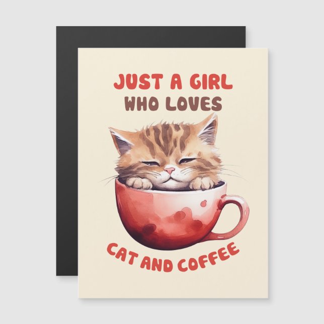Juste une fille qui aime les chats et le café (2) (Devant / Derrière)