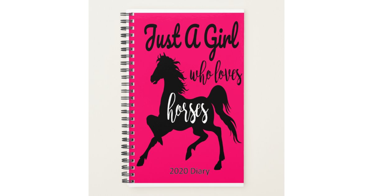 Juste une fille qui aime les chevaux 2020 Journal | Zazzle.fr