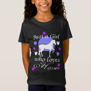 Juste une fille qui aime les chevaux en T-shirt vi