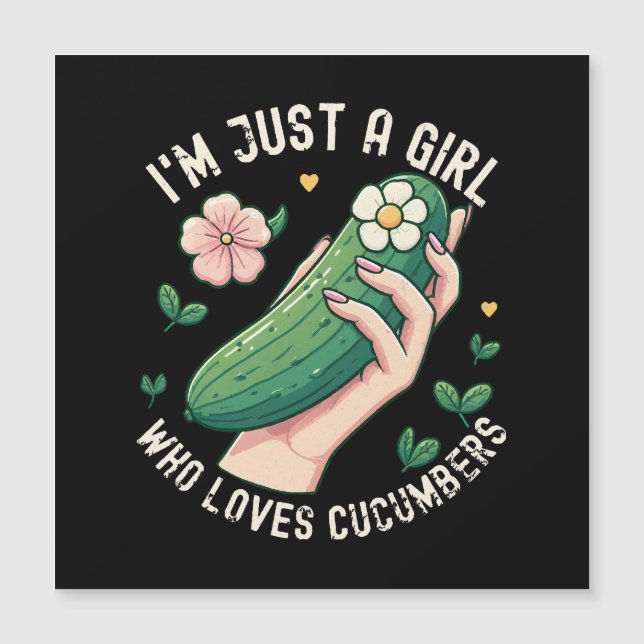 Juste une fille qui aime les concombres - Végétari (Devant)