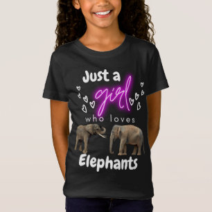 Juste une fille qui aime les éléphants T-shirt