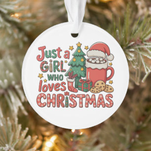 Juste Une Fille Qui Aime Les Fêtes De Noël Hiver