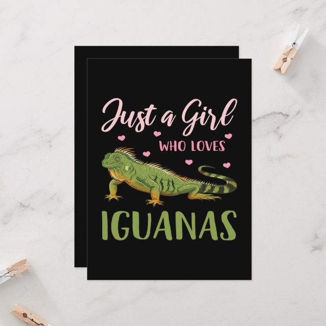 Juste Une Fille Qui Aime Les Iguanas (Devant/Arrière en situation)