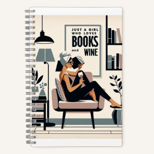 Juste une fille qui aime les livres et le vin