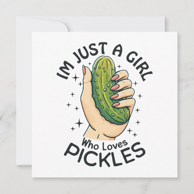 Juste une fille qui aime les pickles - Vegan drôle (Devant)