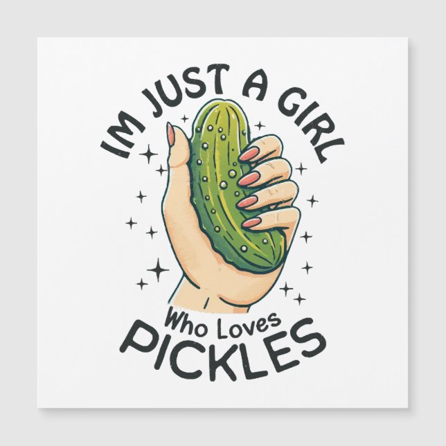 Juste une fille qui aime les pickles - Vegan drôle (Devant)
