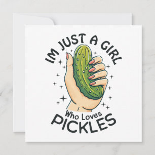 Juste Une Fille Qui Aime Les Pickles - Végétan Drô