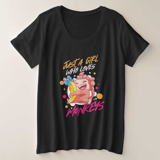 Juste Une Fille Qui Aime Les Singes (Design devant)
