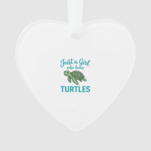 Juste une fille qui aime les tortues gravure vinta