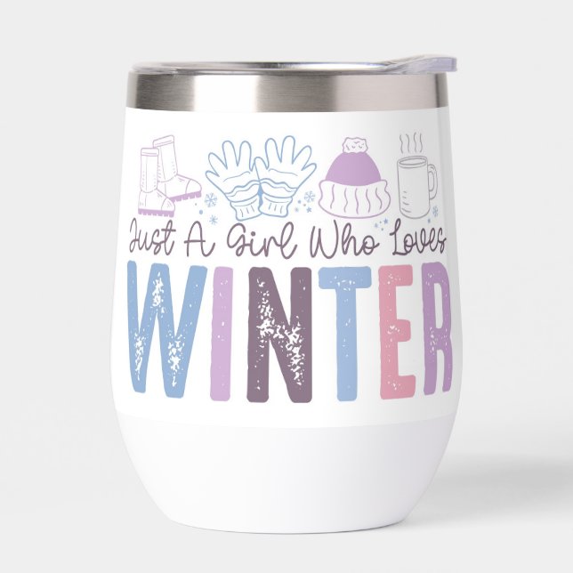 Juste une fille qui aime l'hiver mignonne design s (Gauche)