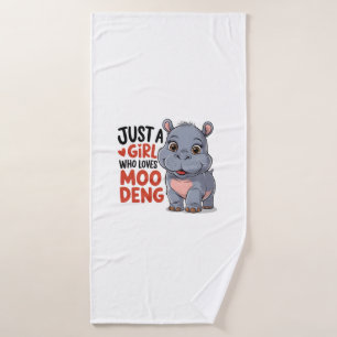 Juste Une Fille Qui Aime Moo Deng Baby Hippopotame