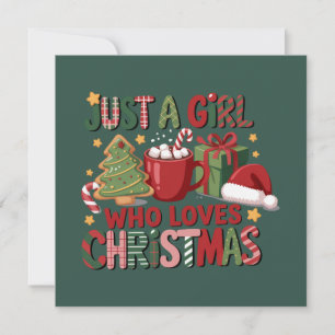 Juste une fille qui aime Noël amoureux des vacance