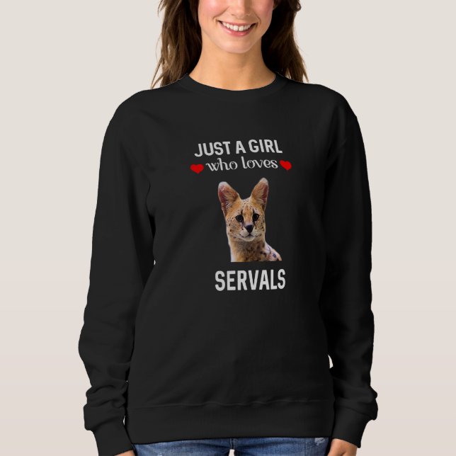 Juste Une Fille Qui Aime Servals Tshirt (Devant)