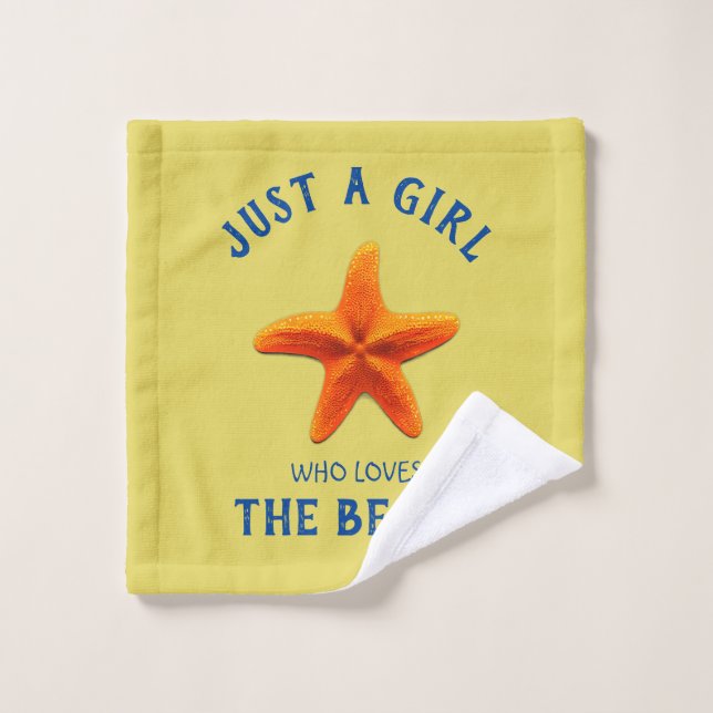 Juste une fille qui aime The Beach (Gant de toilette)