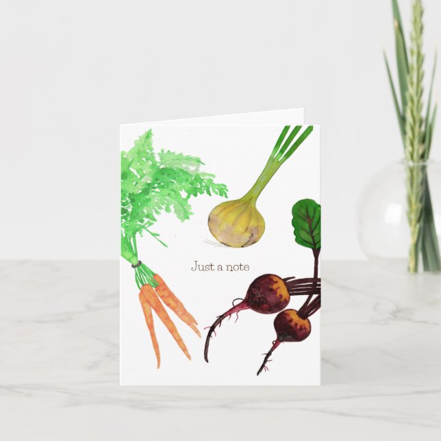 Juste une note Vegetable trio Cartes pour notes (Devant)