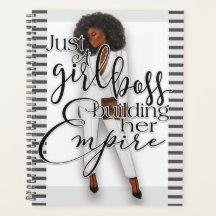 Juste Une Patronne Qui Édifie Son Planificateur Em