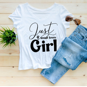 Juste une petite fille de ville T-shirt