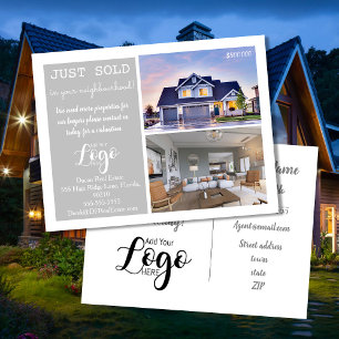 JUSTE vendu Immobilier Marketing Carte postale