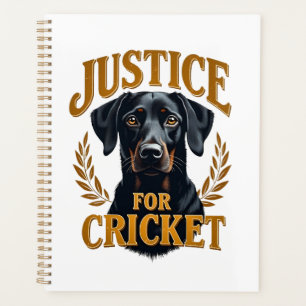 Justice pour Cricket Typographie Mémorial de Chien