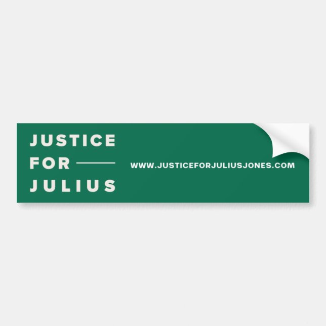 Justice pour Julius Jones Bumper Sticker (Devant)