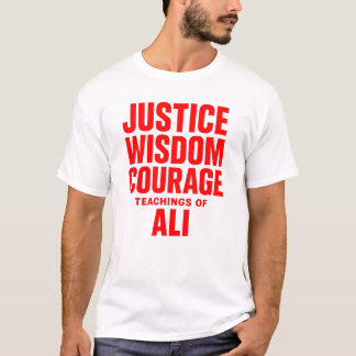 Justice Sagesse Courage Enseignements du T-Shirt A