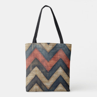 Jute Chevron Sac fourre-tout