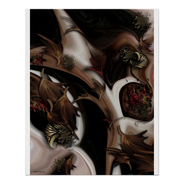 "Juxtaposed Nature", Poster brillant (Devant)