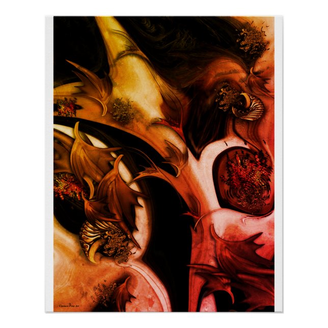 "Juxtaposed Nature", Poster brillant (Devant)