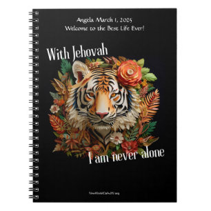 JW Baptism Keepsaké cadeau - Carnet de tigre