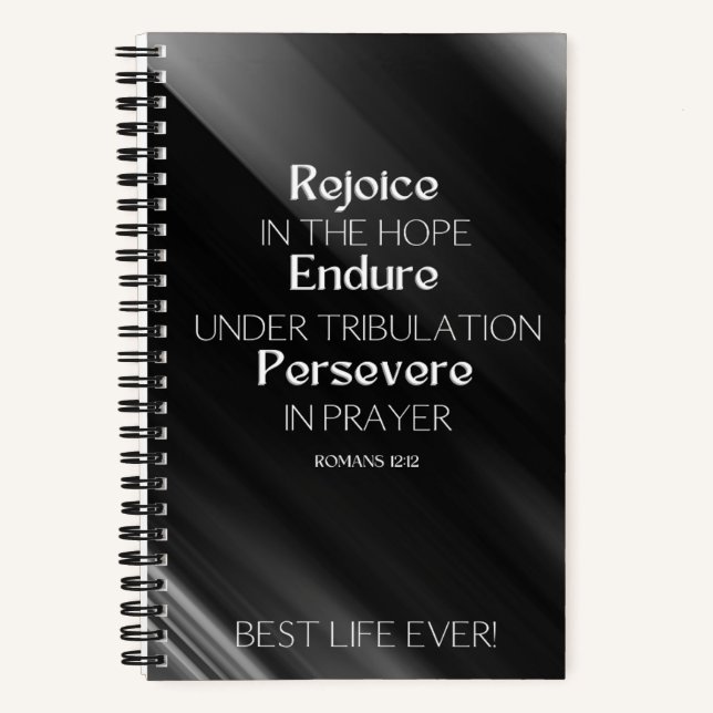 JW Carnet for Brothers -REJOICE ENDURE PERSEVERE (Recto)