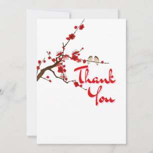 JW Cherry Blossom Scritural Carte de remerciements