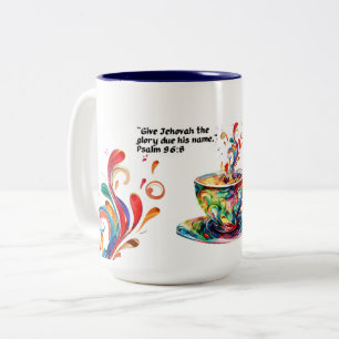 JW Coffee Lover Mug avec texte de l'année 2025