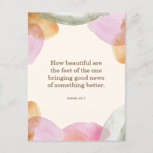 JW Pioneer Don, Isaïe 52:7   Carte postale JW