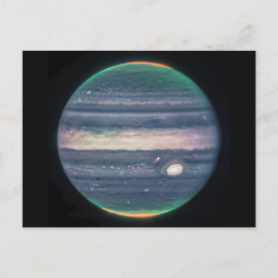 JWST Image de Planet Jupiter dans une carte postal