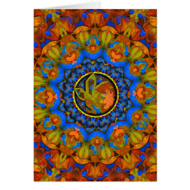 K185 Automne sur Abstrait bleu (Devant)