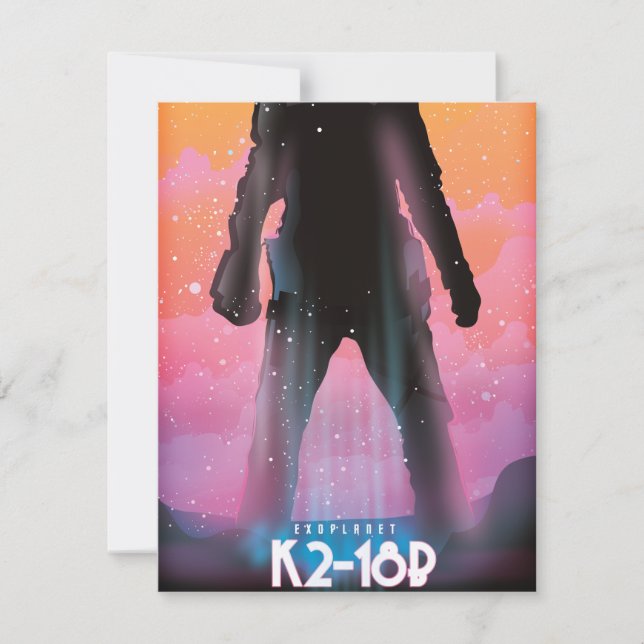 K2-18b exoplanète art spatial (Devant)
