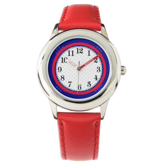 K.I.D.S Montre en acier inoxydable Bezel réglable  (devant)