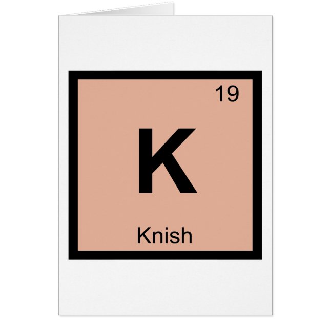 K - Symbole de table périodique de la chimie de la (Devant)